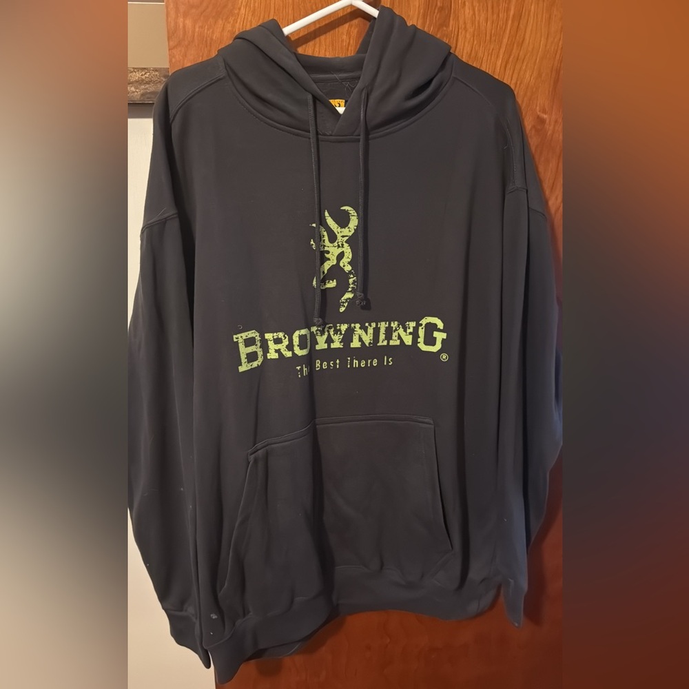 Browning Black Pullover with Green Emblem